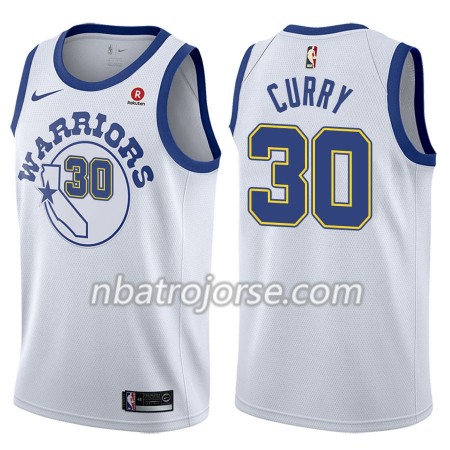 Män Golden State Warriors Tröja Stephen Curry 30 Nike 2017-18 Hardwood Classics Vit Swingman Män Golden State Warriors Tröja Stephen Curry 30 Nike 2017-18 Hardwood Classics Vit Swingman